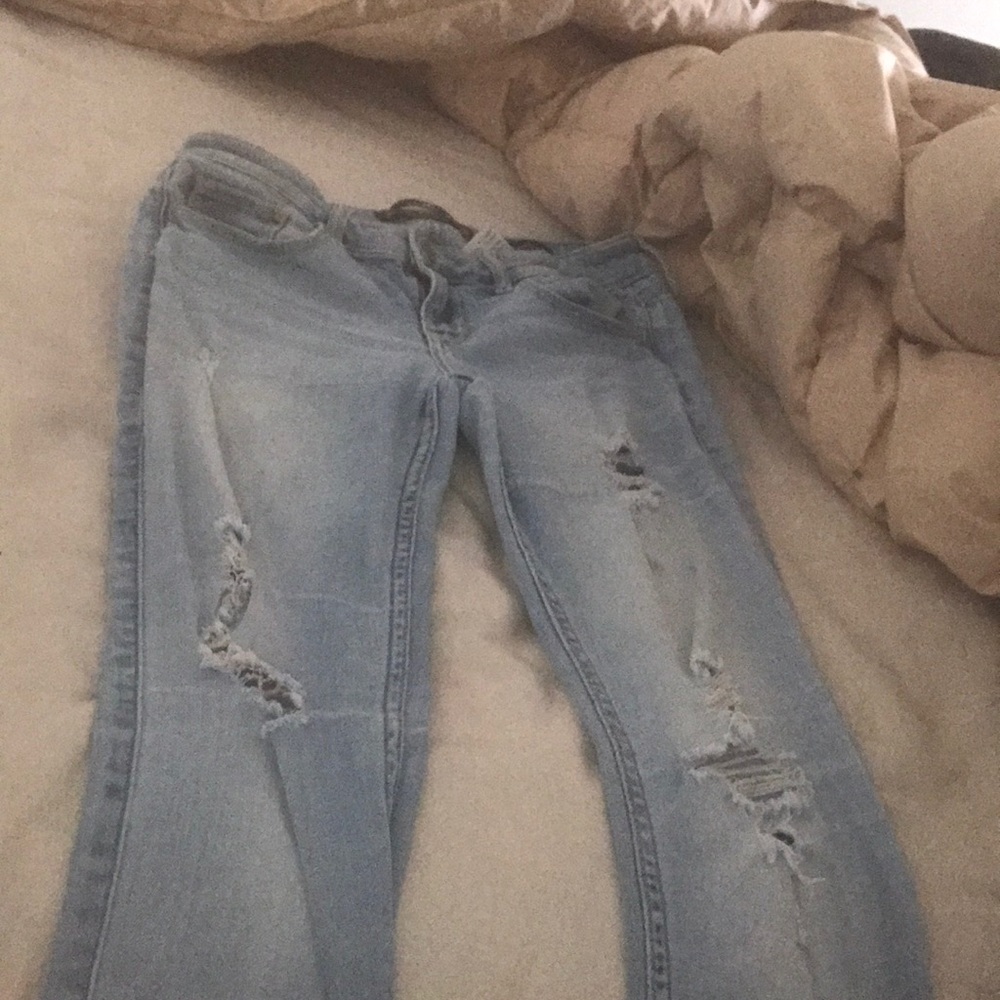 Ripped Hollister jeans